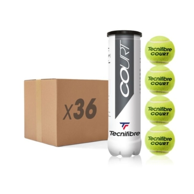 Tecnifibre Tennisbälle Court X D-Core Dose 36x4er im Karton